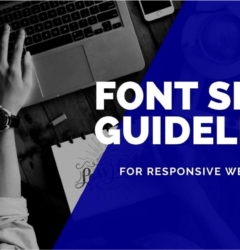 website font size guidelines