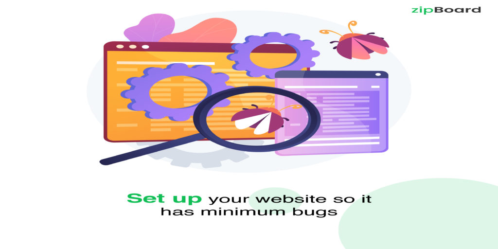 Set website for minimum bugs