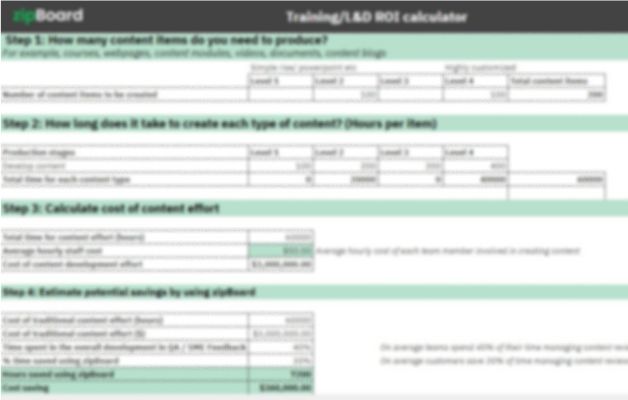 training L&D eLearning ROI calculator feature image
