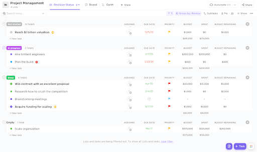 ClickUp, a Jira alternative for agile web development teams