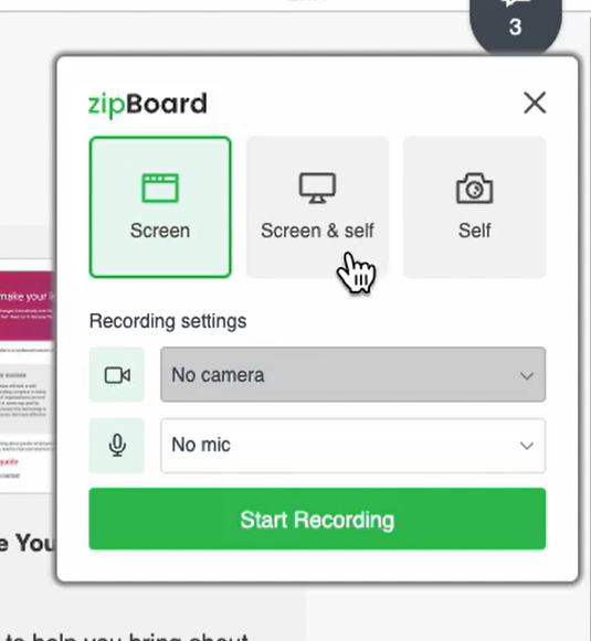 video recording tool - record screen only