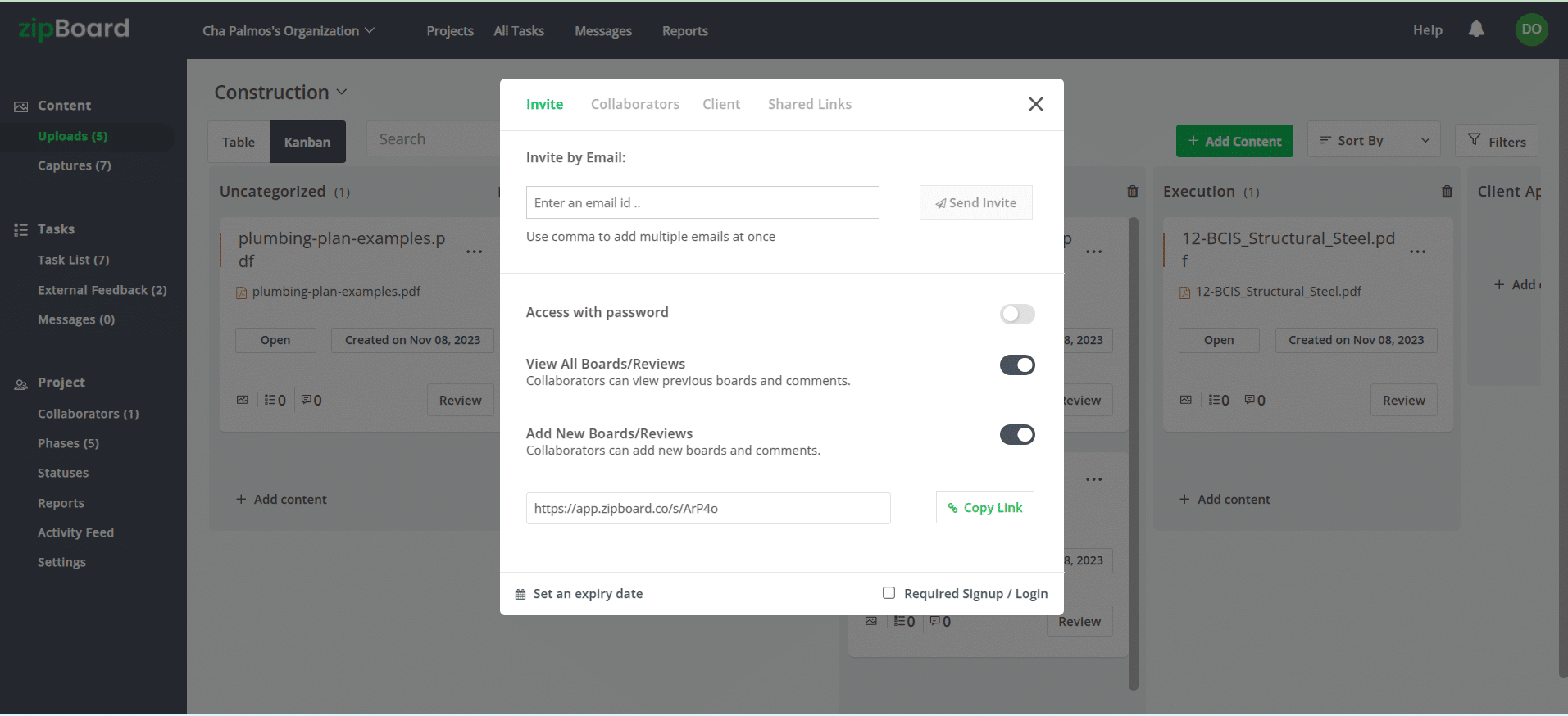 Ensure real-time communication and collaboration in construction administration with zipBoard