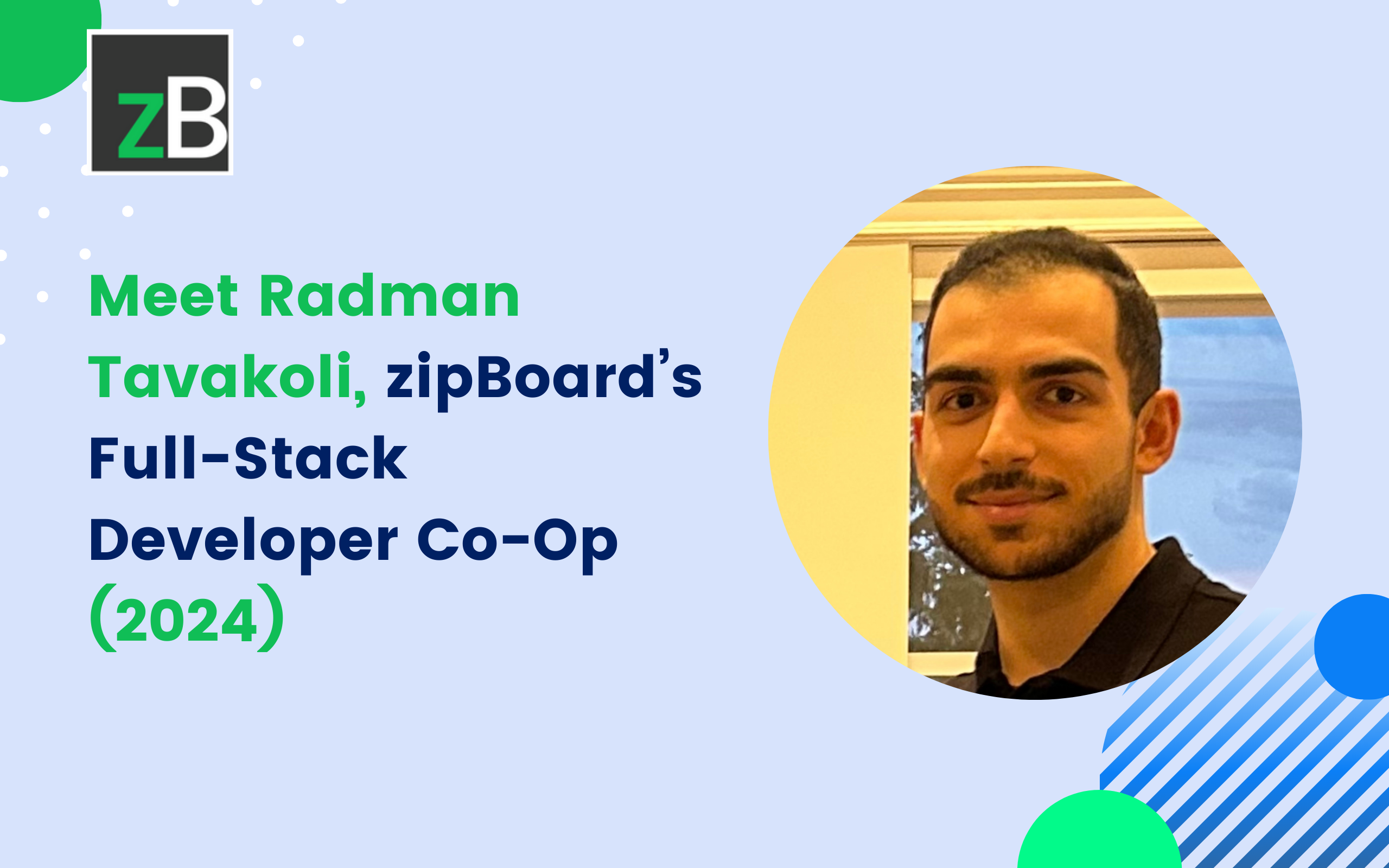 full-stack developer co-op - Radman Tavakoli