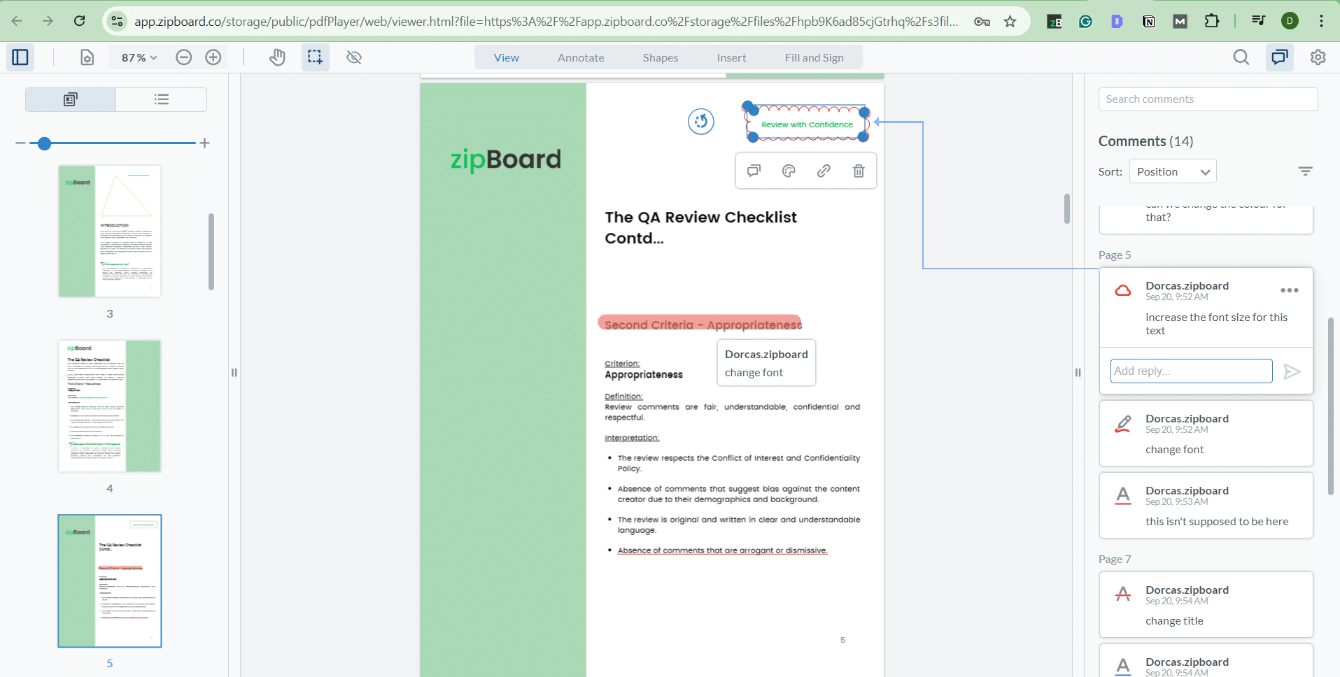 Collaborative Document Review Software - zipBoard