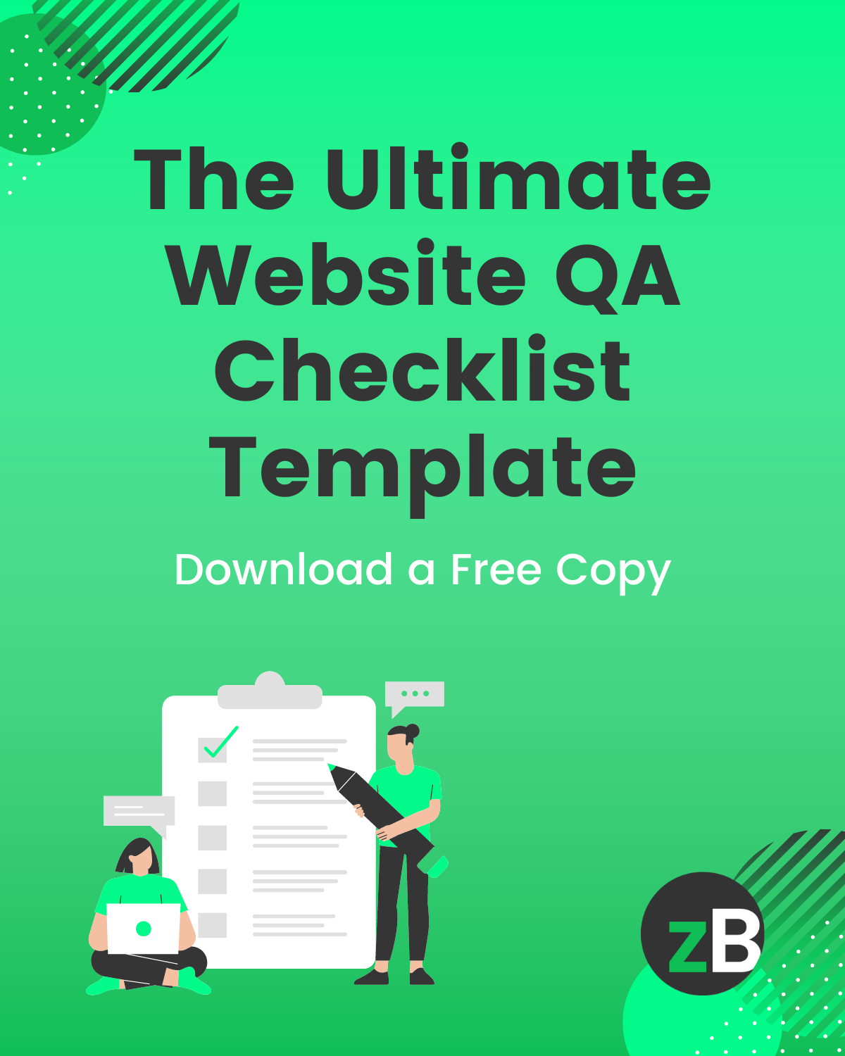 website qa checklist template excel