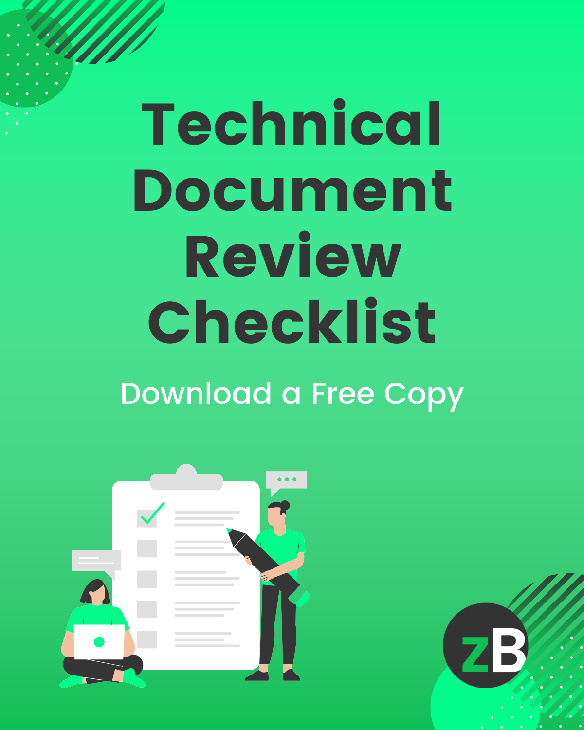 technical document review checklist Excel template