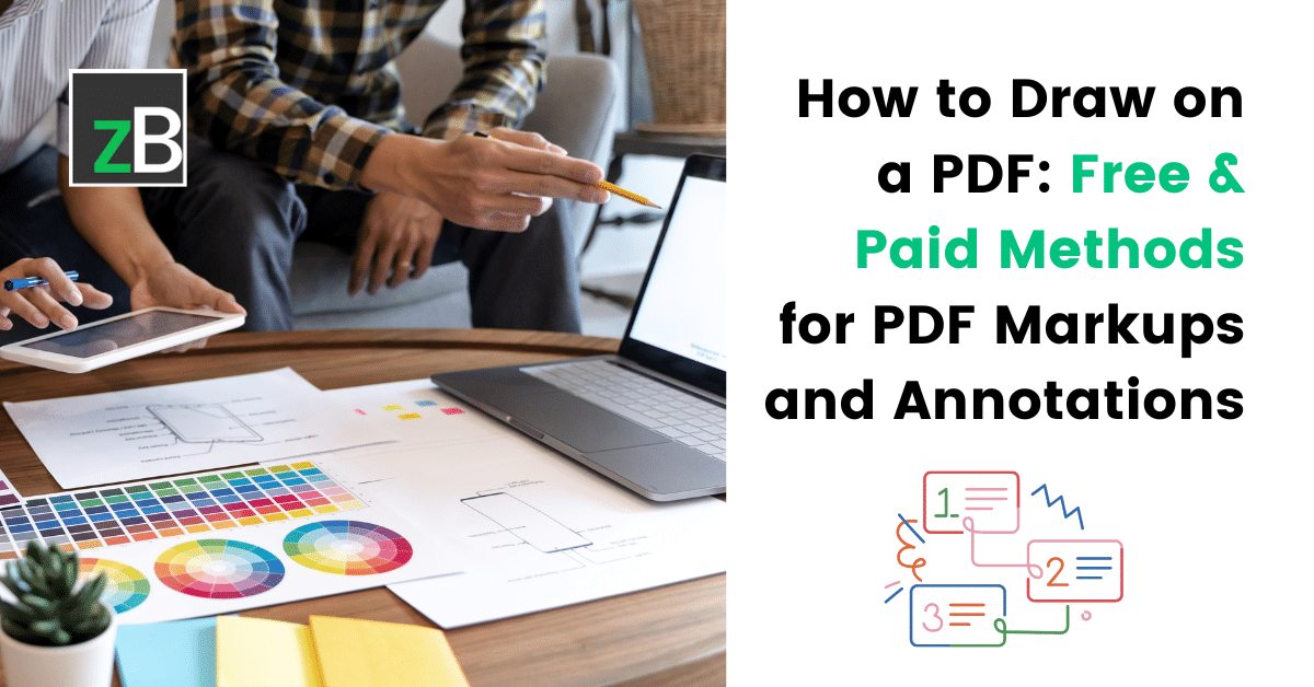 how to draw on a pdf; how to write on a pdf with zipBoard