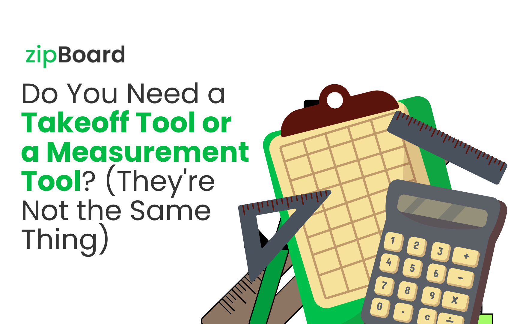 Get to know the differences of takeoff tool and measurement tool
