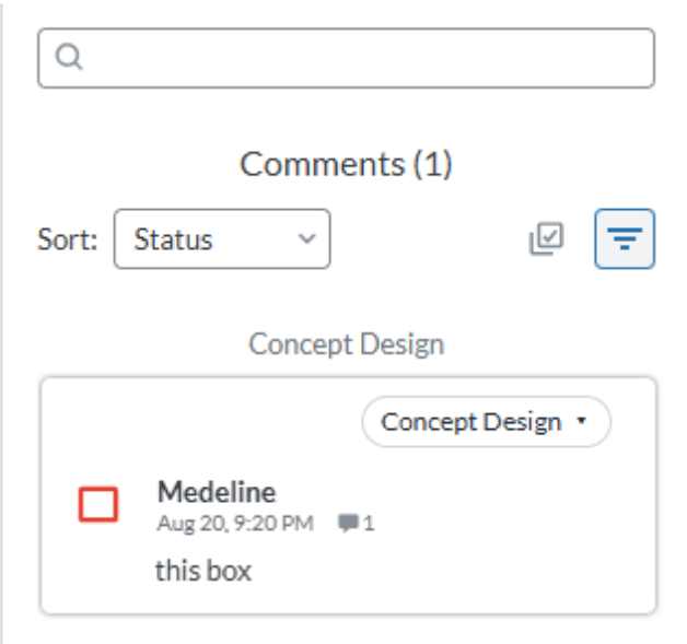 Blue border will appear when the active filter is on