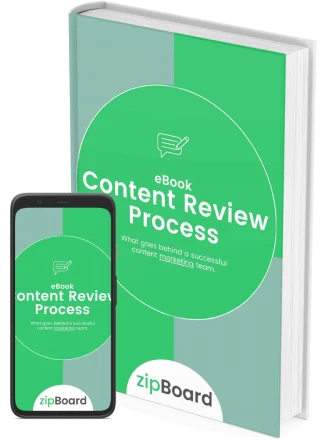 content review process eBook mockup book and mobile