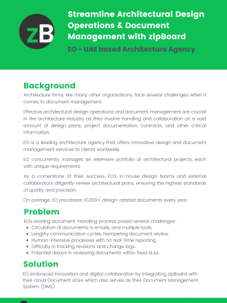 architectural design operations and document management