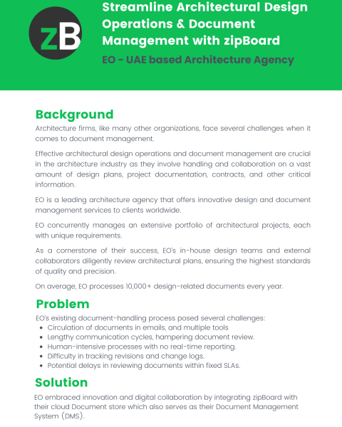 architectural design operations and document management